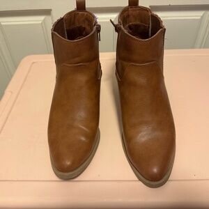 Women’s Brown Leather Ankle Boots- Old Navy
